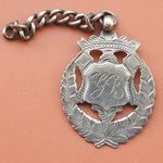 1913 Robert Pringle London Solid Silver GR Albert Pocket Watch Chain Fob VGC