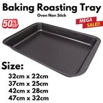 Non Stick Oven Roasting Tray Carbon Steel Baking Tray Deep Rectangular Roaster