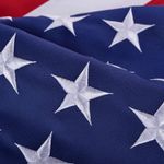 American USA Flag  10 x 15 FT Embroidered Stars High Wind Outdoor 100% Polyester
