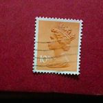 Great Britain Elizabeth II Machin Definitive 10p Brown Used Decimal Stamp Single