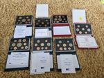 7 x Royal Mint UK Proof Coin Sets 1987/88/94/95/96/2 x 99 Five With Coas ,cased
