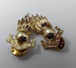 Genuine British Army Issue Royal Engineers R.E Collar Dogs Snap Pin -  Brand New