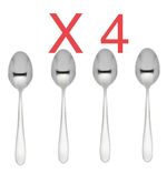 4 Pack Stainless Silver Steel Table Spoon Dinner Dessert Cutlery Kitchenware UK
