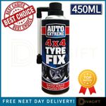 LARGE TYRE QUICK FIX CAR EMERGENCY FLAT PUNCTURE 4x4 FOAM REPAIR KIT 450ML NEW