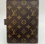 Louis Vuitton Medium Agenda Cover MM Monogram Canvas Planner Filofax Diary Purse
