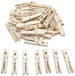 🔥Birch Wood Wooden Clothes Pegs Washing Line Laundry Clip Grip 7.3 cm Garden UK