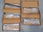 Pack of 5 - 24 Port Rack Mount RJ45 CAT6A SHIELDED Through Coupler Patch Panel