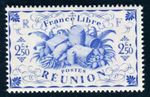 Reunion 1943 Yvert 242a ** MNH IMPECCABLE No Background Paint (F4006