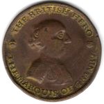 1759 MARQUIS OF GRANBY BRITISH HERO BATTLE OF MINDEN TOKEN COIN EIMER 671 T8