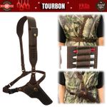 TOURBON Leather Handgun Revolver Shoulder Holster Pistol Mag Conceal Carry Sling
