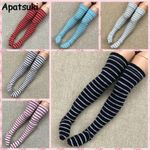 5pairs Striped Stockings for 11.5in Doll Thigh High Long Stockings For Blythe