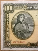 £100 Irish Banknote 1973 Lady Lavery
