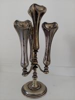 Vintage British Art Nouveau EPNS Silver Plated 4 Light Candelabra 27cm