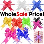 100pc Pull Bows 30mm Large Small Gift Wrap Florist Ribbon Wedding Car Decoration