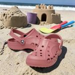 Kids Pink Crocs Blossom Via Clogs Unisex Holiday Childrens Shoes UK 1 EU 32/33