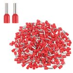1000Pcs AWG10 Wire Ferrules Terminal VE 60-12 Wire End Terminals Red