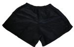 New Cartasport Mens Black New Zealand 100% Cotton Rugby Shorts with pockets