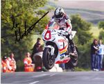 Ian Hutchinson 16 x 12 Isle of Man TT 2010 Ballaugh Bridge Signed Picture.