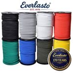 ELASTIC BUNGEE ROPE SHOCK CORD TIE DOWN WHITE BLACK VARIOUS LENGTH / THICKNESS