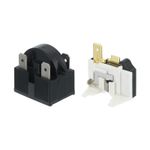 PTC Refrigerator Starter Relay 4.7 Ohm 3 Pin and 1/4HP Overload Protectors