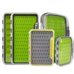 NEW" Fly Fishing Box Silicone Slit Foam Inners Super Strong Fly Box  Double Side