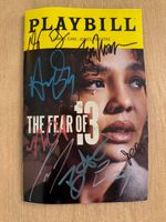 The Fear of 13 Playbill SIGNED by Adrien Brody, Tessa Thompson, and cast