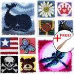 WonderArt Latch Hook Kit 12"x12" FREE Caron Latch Hook for Rug Making