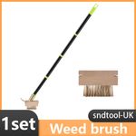 1PC Crevice Weeding Brush Tool Ergonomic Manual Weed Removal Brush Moss Removal