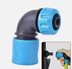 Garden Hose Elbow Connector 90-Degree Angle Fitting Quick-Connect Corner Adapter
