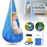 Home Child Hammock Chair Kids Cloth Swing Seat Outdoor Indoor Hanging Chair