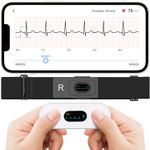 CheckMe ER2-S Mobile ECG EKG Heart Monitor with Chest Strap Wireless AI Analysis