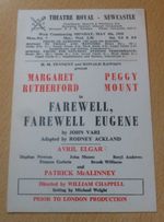 Margaret Rutherford Peggy Mount Farewell Eugene Newcastle Theatre Flyer 1959