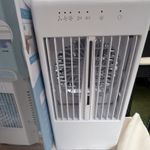 YP2408 Portable Evaporative Desktop Air Cooler, USB 5V Touch Timer White