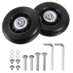 Replacement Luggage Wheels 64x18mm Suitcase Wheel Repair Kits