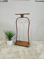 Vintage Everneat Valet Stand Oak Hotel Stand Gentleman 1950s Mid Century (B) 