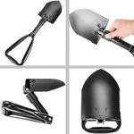 Mil-Tec Small Trifold Folding Shovel With Pouch Camp Bushcraft
