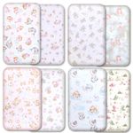 Next to Me Crib Sheets - 2pc Set - 100% Cotton Fitted Sheets for Bedside Cribs