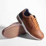 Beckett Mens Shoes Tan Adults Lace Up Casual Gripped Comfortable SIZE