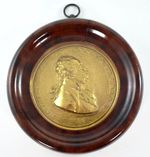 ANTIQUE MATTHEW BOULTON GILT BRONZE PLAQUE FRAMED AND GLAZED
