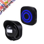 Black Wireless Doorbell Motion Sensor Infrared Detector Induction Alarm Security
