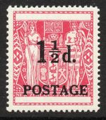 New Zealand 1950 1½d Carmine SG 700 Mnh.
