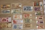 Job Lot Of 19 Banknotes Foreign Currency circulated