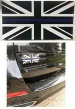 Thin Blue Line ( Police ) Waterproof Window / Car / Bumper Sticker 10cm x 5.4cm