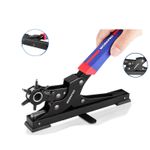 WORKPRO  Heavy Duty Belt Hole Puncher for Leather with 6 Multi Sized Holes