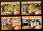 PNG - 2011 Cocoa Production - Set of 4 MNH Stamps.