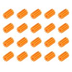 20 Pcs Plastic Gears 10 Teeth 102A Plastic Motor Gear (Orange Red, Module 0.5)