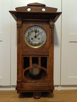 Gustav Becker Wall Clock with a pendulum. Working well when wound.