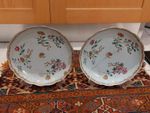 Qianlong Famille Rose Chrysanthemum Plates