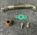 Oil Drain Return Pipe/Adapter/Gasket/Bolts to Turbo Land Rover Discovery 300Tdi