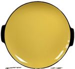 Vintage Villeroy & Boch Biarritz 1950s Black Yellow Cake Serving Plate 10"